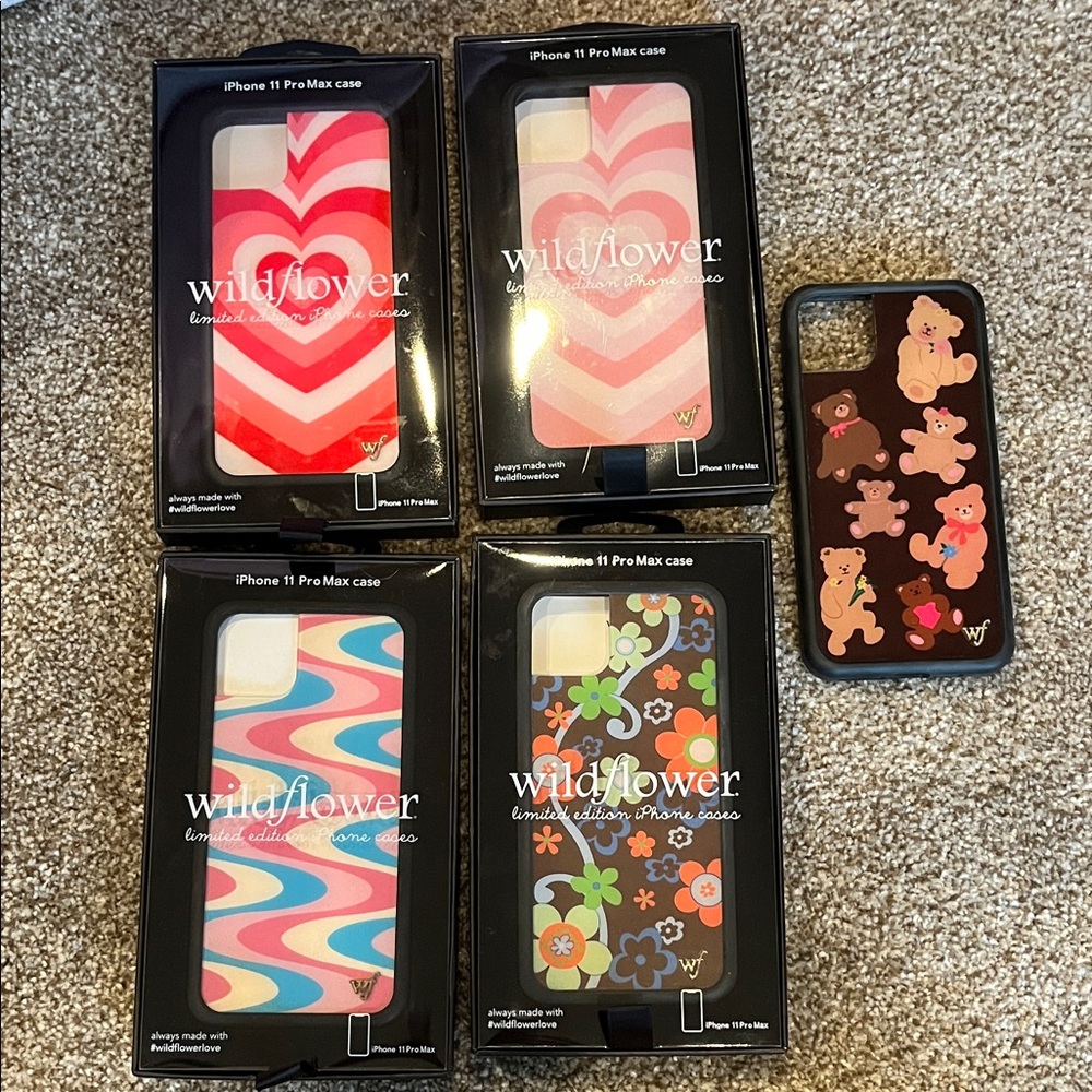 5 Bundle of Wildflowers iPhone 11 Pro Max Case - Vibrant Patterns